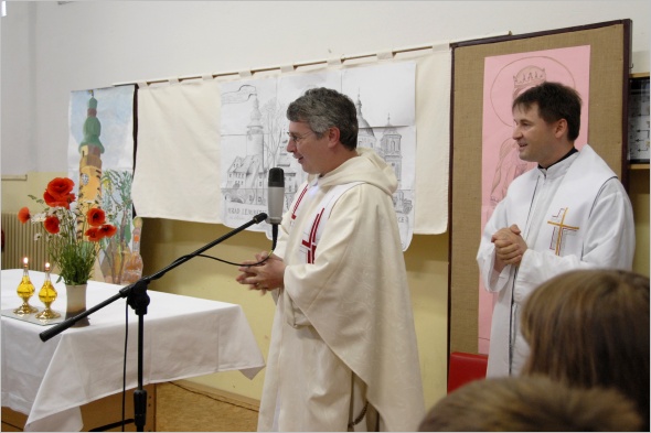 P. Antonn Krasucki a koln kaplan P. Petr Kunk. Foto J. ilavsk